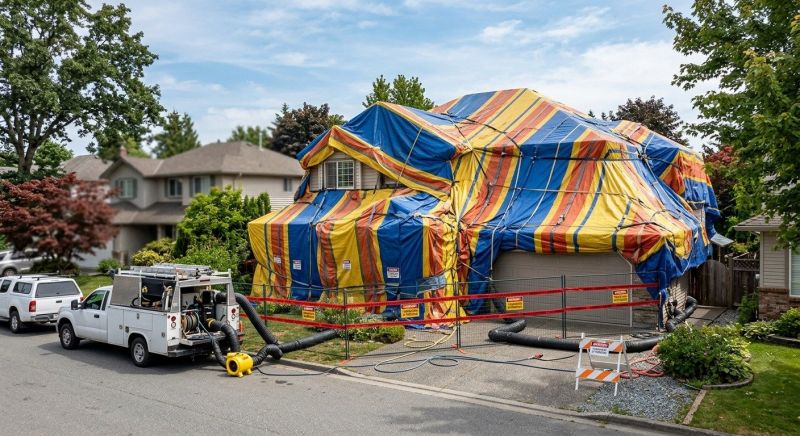 Tent Fumigation in Fredericksburg, VA